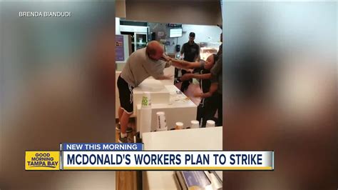 florida mcdonald s employees to strike after viral video of st