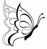 Butterfly Coloring Pages Drawing Kids Printable Simple Easy Butterflies Flying Bestcoloringpagesforkids sketch template