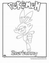 Scorbunny Woo sketch template