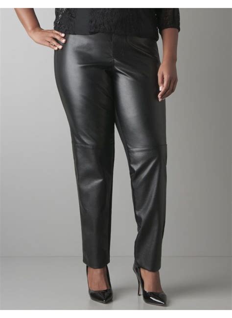 Trend Alert Leather Fashions For Plus Sizes Full Figure