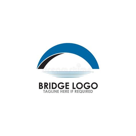 modele vectoriel de conception du logo de licone de pont illustration de vecteur illustration