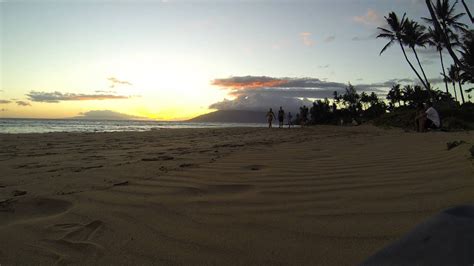 Maui Sunset Kihei Beach 4k Uhd Youtube