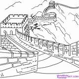 Coloring China Wall Great Popular sketch template
