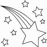 Coloring Pages Star Shooting Stars Para Colorir Printable Imprimir Colouring Estrela Estrelas Molde Desenho Desenhos Falling Escolha Pasta Enfeitar sketch template