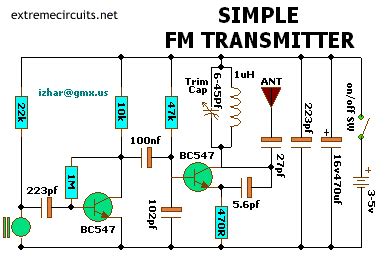simple fm transmitter  circuit