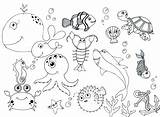 Coloring Animals Pages Ocean Sea Jurassic Lego Preschool Water Passport Printable Kids Sheets Colouring Creatures Getcolorings Color Getdrawings Under Scene sketch template
