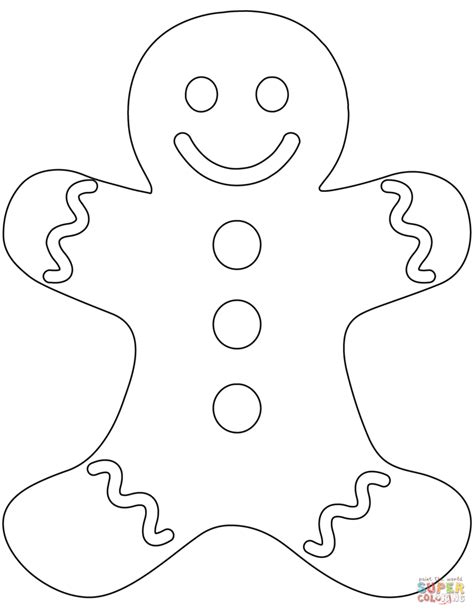 printable gingerbread man coloring pages  getcoloringscom