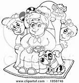 Pets Coloring Granny Children Visekart Royalty Illustration Rf Clip Clipart Woman Old 2021 sketch template
