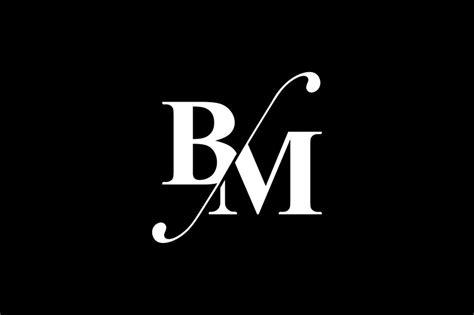 bm monogram logo design  vectorseller thehungryjpegcom