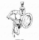 Gladiator Coloring Getdrawings Royalty Vector Pages Getcolorings Drawing Ancient Roman sketch template