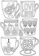 Colorir Bule Adults Embroidery sketch template