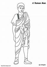 Roman Coloring Man Julius Caesar Pages Rome Era Kids Ancient Edupics Clipart Romeinen Printable Comments sketch template