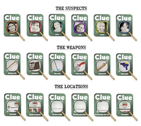 clue cards templates google search camp theme    clue