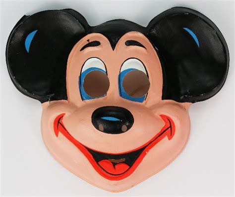 Vintage Ben Cooper Walt Disney Mickey Mouse Halloween Mask