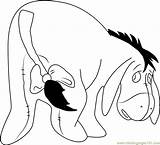 Eeyore Coloring Pooh Pages Winnie Coloringpages101 sketch template