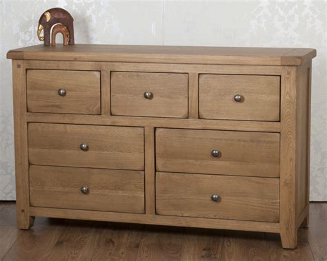 solid oak   drawer bedroom chest  drawers  chunky dorset country