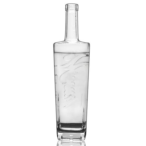 wholesale ml square glass liquor spirit bottles  vodka high quality wholesale ml