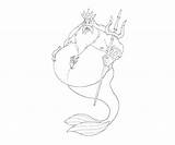 Triton King Funny Coloring Pages Skill Another sketch template