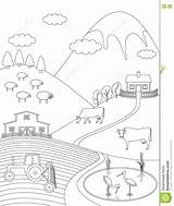 Countryside Coloring 1095 1300px 44kb sketch template