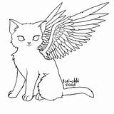 Cat Coloring Pages Angel Color Ohki Tori Wings Deviantart Cats Colouring Flying Print Boop Betty Drawing Cute Angels Draw Crazy sketch template