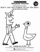 Pigeon Coloring Mo Willems Pages Bunny Knuffle Bus Activities Let Drive Don Sheet Printable Books Book Kids Sheets Colouring Color sketch template