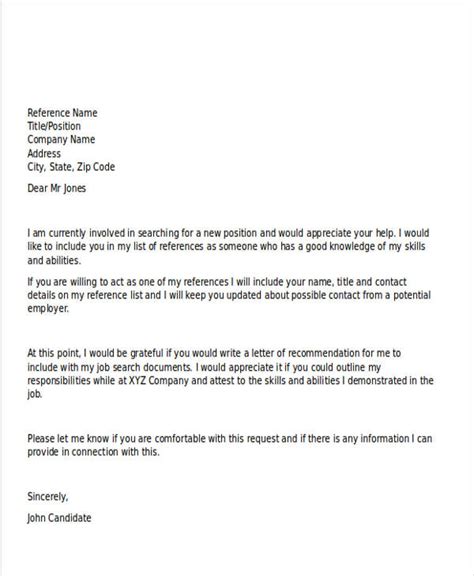 sample recommendation letter templates