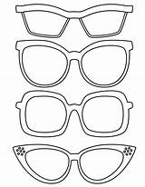 Coloring Glasses Designlooter Frames sketch template