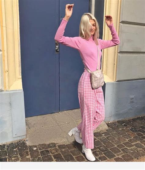 Pink Outfit And Blonde With Images Fashion Cute