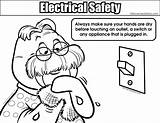 Safety Coloring Colouring Electrical Pages Elementary School Resolution Stuff Medium Visit sketch template
