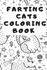 Coloring Cat Farting Fart Book sketch template