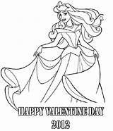 Coloring Princess Valentine Valentines Pages Kids Template Advertisement Coloringpagebook sketch template