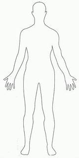 Body Human Outline Template Coloring Choose Board sketch template