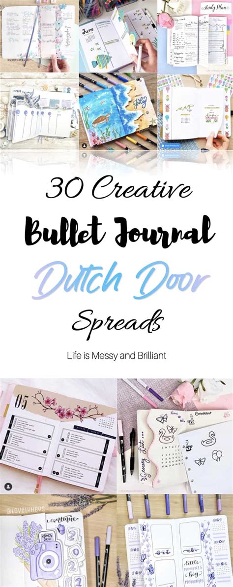amazing bullet journal dutch door ideas