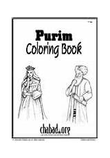 Coloring Purim Pages Book Chabad Kids Pdf Jewish sketch template