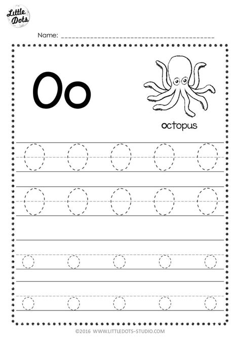 letter oo tracing worksheets