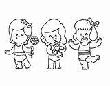 Triplets Coloring Coloringcrew Family sketch template