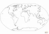 Weltkarte Kontinente Mundi Supercoloring Malvorlage Contorno Anmalen Malvorlagen sketch template