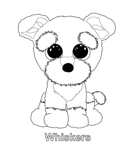 ty art gallery puppy coloring pages beanie boo birthdays animal