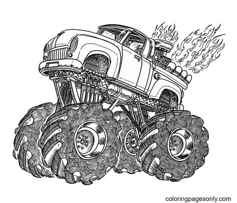 monster truck coloring pages monster truck coloring pages