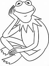 Kermit Muppets Getdrawings Coloringsky Frogs Cartoon Stumble Kleurplaten sketch template