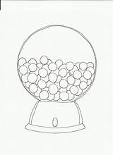 Machine Gumball Template Drawing Gum Coloring Machines Bubble Printable Outline Pages First Class Sketch Getdrawings Choose Board sketch template
