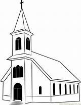 Church Coloring St Ignatius Coloringpages101 Printable sketch template