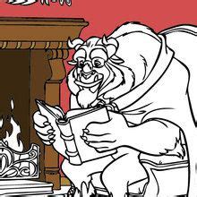 beauty   beast coloring pages   disney printables