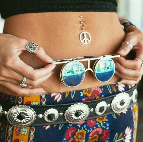 double belly button piercing jeweled bag cute piercings piercing