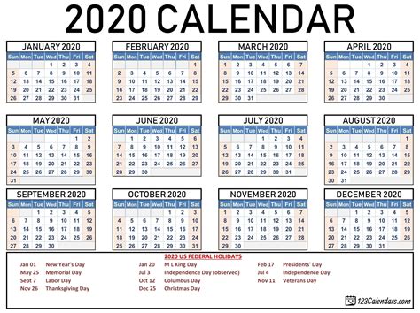 Free Printable Blank Calendar 2020 Blank 31 Day Calendar