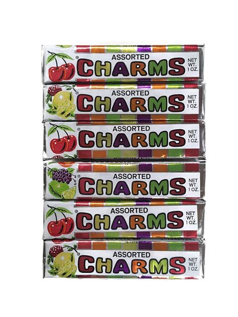 Assorted Charms Candy 1 Oz Rolls Set Of 6 Grocery
