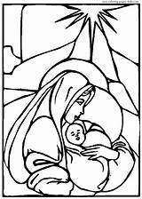 Coloring Pages Religious Christmas Color Printable Kids Jesus Baby Mary Bible Sheets Found sketch template