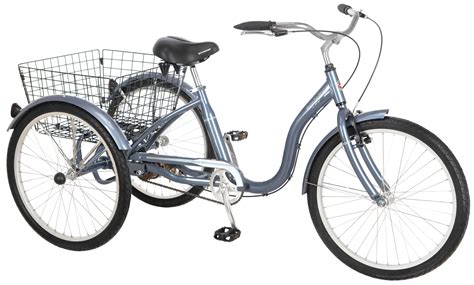Schwinn Meridian 24 Single Speed Adult Tricycle Slate Blue