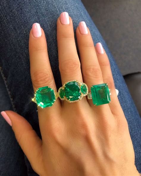 unique  elegant emerald engagement rings rings  women