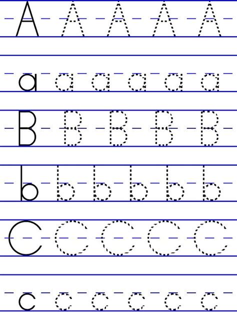 alphabet tracing abc letter worksheets  preschool abc worksheets